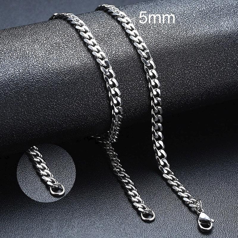 Vnox Cuban Chain Necklace for Men Women, Basic Punk Stainless Steel Curb Link Chain Chokers,Vintage Gold Tone Solid Metal Collar - Image #17