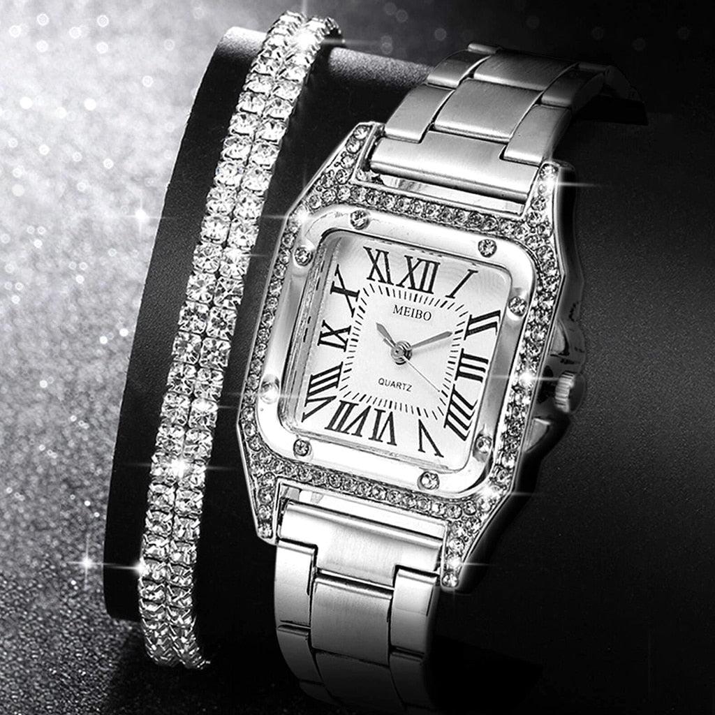 6/5/3PCS 2022 Luxury Women Watches Set Bracelet Wristwatches Fashion Ladies Quartz Watch Dress Female Clock Montre Femme Relogio - Image #18