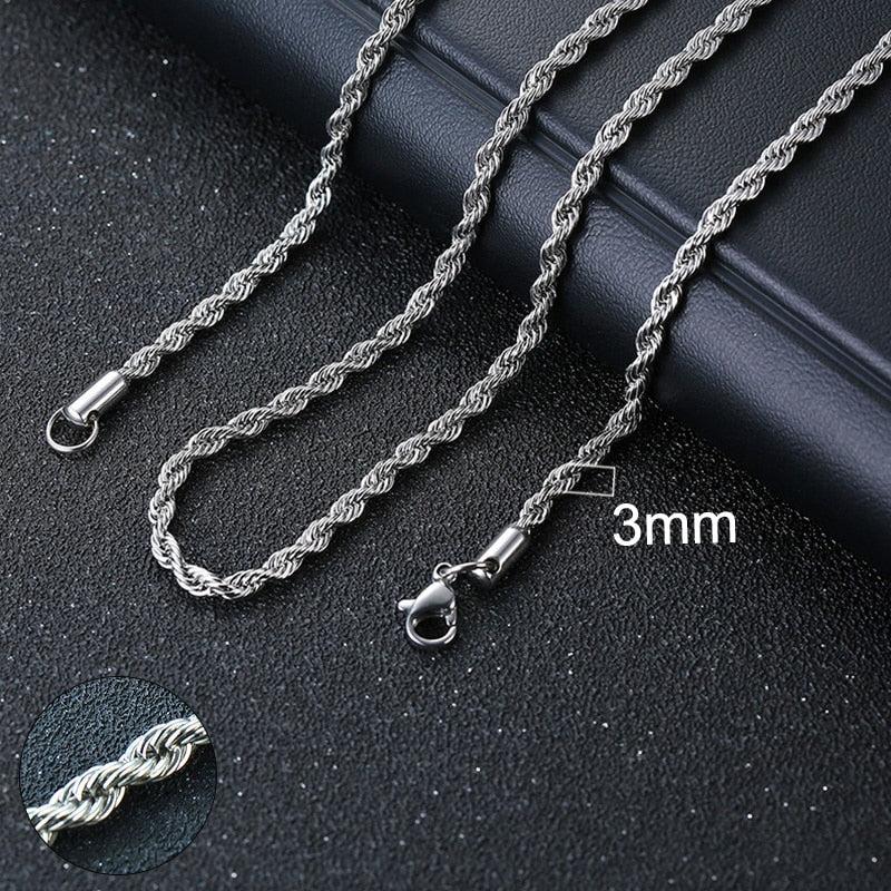 Vnox Cuban Chain Necklace for Men Women, Basic Punk Stainless Steel Curb Link Chain Chokers,Vintage Gold Tone Solid Metal Collar - Image #6